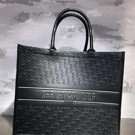 dior tote leather|original christian Dior tote bag.